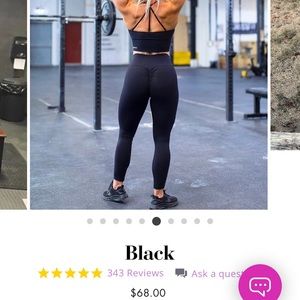 ABS2B Black Scrunch Butt Leggings